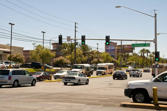 The intersection of Tropicana Avenue and and Decatur Boulevard.